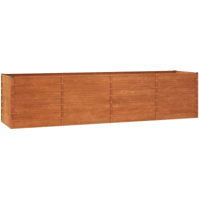 Afbeelding van Plantenbak 320x80x77 cm cortenstaal grijs