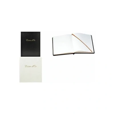 Image de Livre d&#039;or Exacompta Cuir Alpille 27x22cm avec titre Noir 140p