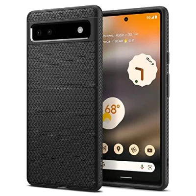 Afbeelding van Spigen Liquid Air Case Zwart Google Pixel 6a