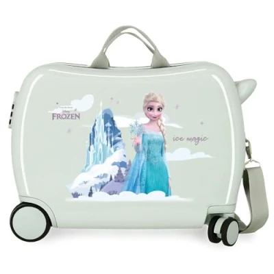 Afbeelding van Disney Frozen Arendelle is Magic kinderkoffer, Groen, 50 x 38 20 cm, stijf, ABS, zijcijfersluiting, 34 l, 1,8 kg, 2 wielen, handbagage, Talla única, Koffer voor kinderen