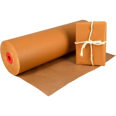 Afbeelding van Klika Kraftpapier op rol 59 cm x 400 meter 50 gram/m2 oranje