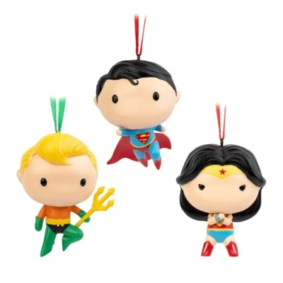 Image de Set de 3 décorations Noël Superman, Wonder Woman et Aquaman