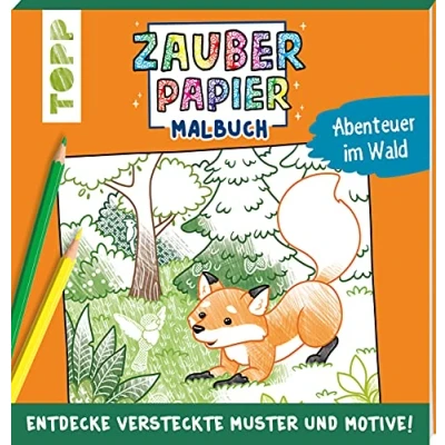 Afbeelding van Zauberpapier Malbuch Abenteuer im Wald