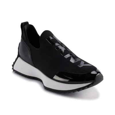 Afbeelding van DKNY Nallen Sneakers laag, Dames, Maat: 37, Black Textiel/ synthetisch