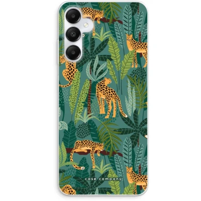 Afbeelding van Case Company® hoesje geschikt voor Samsung Galaxy A05s Luipaard 2 Soft Cover Telefoonhoesje Bescherming aan alle Kanten en Schermrand