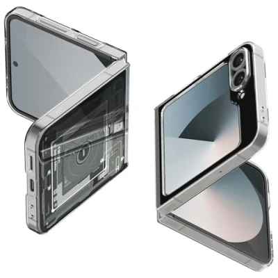 Afbeelding van Spigen Hoesje Geschikt voor Samsung Galaxy Z Flip 6 Air Skin Back Cover Zero One