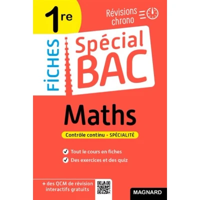 Image de Spécial Bac Fiches Maths 1re 2025