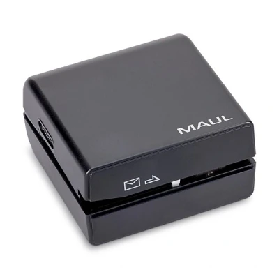 Image de Maul ouvre lettres électrique maul, alimentation par piles, noir dents en acier inoxydable, boîtier plastique largeur entre