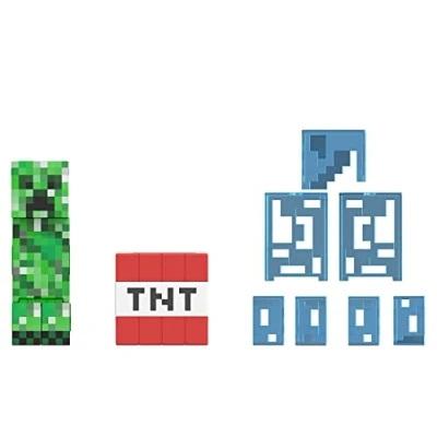 Afbeelding van Minecraft Diamond Level Creeper Figuur Veelkleurig