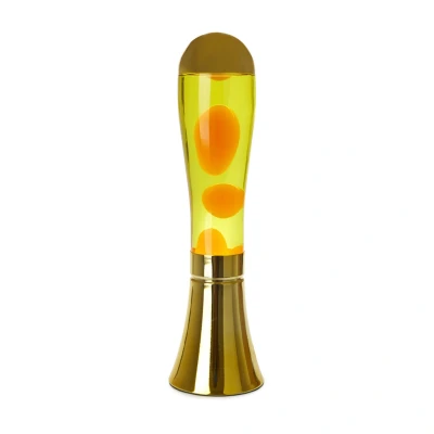 Afbeelding van Balvi lava lamp Magma goud Aluminium Geel / 45 x 12 cm