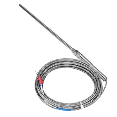 Afbeelding van Thermokoppelsensorsondes, Keenso temperatuurregelaar, thermokoppelsensor type K, hoge temperatuur (5 m)