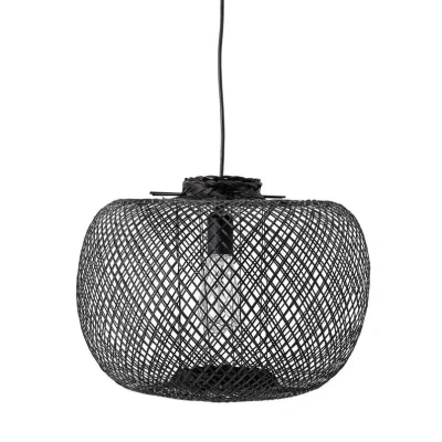 Afbeelding van Bloomingville Pendel Bamboo Ø 42 cm Black (82047009)