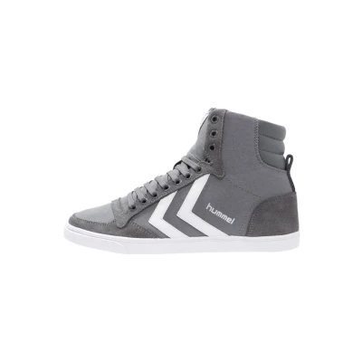 Afbeelding van Hummel Slimmer Stadil Sneakers hoog, Maat: 47, Castle rock/white Leer en textiel