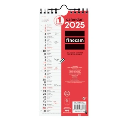 Afbeelding van Muurkalender Finocam Papier 2025 300 x mm