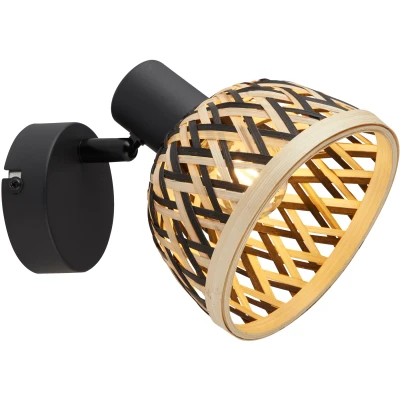 Afbeelding van Searchlight Lance Spot Wandlamp Bamboe