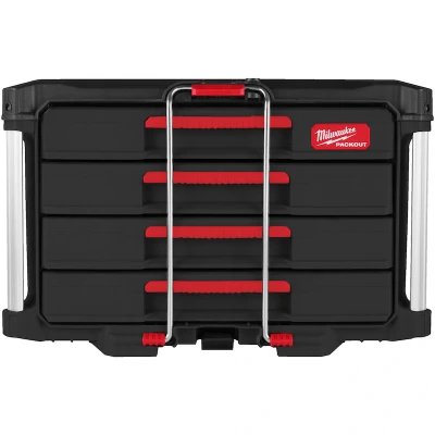 Afbeelding van Milwaukee Opberg Box Gereedschapskist Transportbox Met 4 Lade