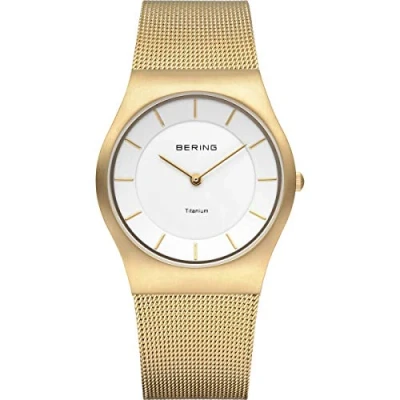 Afbeelding van Bering 11935 334 Klassiek Kwartshorloge met witte wijzerplaat voor dames, kwartsuurwerk, Kwartsuurwerk