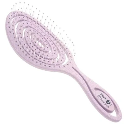 Image de Head Jog 08 Brosse à dents avec poils souples et flexibles paille démêlante pour cheveux secs ou mouillés Convient aux types de raides, bouclés ondulés (Collection originale