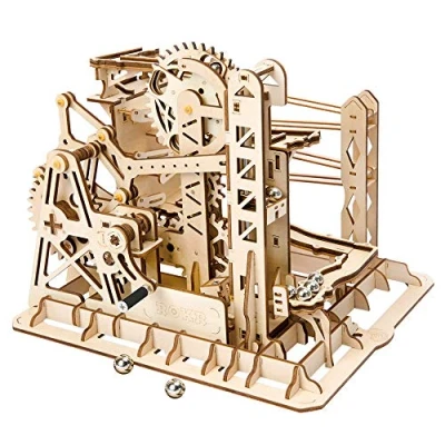 Afbeelding van Robotime DIY bouwpakket LG503 Houten knikkerbaan Marble explorer