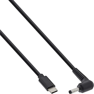 Afbeelding van InLine® USB type C naar BenQ/ASUS laptop oplaadkabel (rond/klein), 2 m
