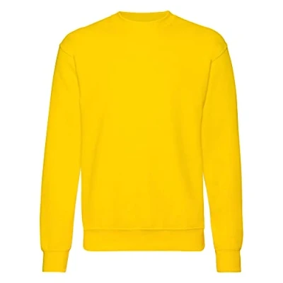 Afbeelding van Fruit of the Loom Herren Kleding Sportkleding Sweatshirts en capuchontruien Geel XL