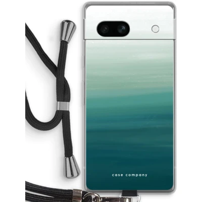 Afbeelding van Case Company® hoesje met Koord geschikt voor Google Pixel 7A Ocean Telefoonhoesje Zwart Bescherming aan alle Kanten en Over de Schermrand
