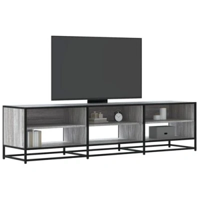 Afbeelding van vidaXL Tv meubel 180x40x46 cm bewerkt hout grijs sonoma eikenkleurig