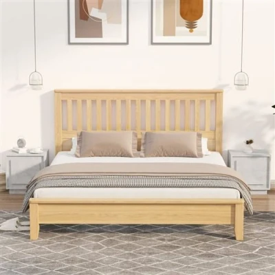 Afbeelding van Nachtkastjes 2 st 44x35x45 cm bewerkt hout betongrijs