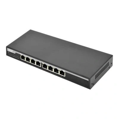Image de DIGITUS Professional DN 95344 Commutateur Géré 8 x 10/100/1000 (PoE+) + 2 Gigabit SFP (liaison montante) de bureau PoE+ (86 W)