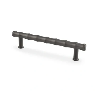 Afbeelding van Crispin Bamboo T Bar Kastgreep donker brons 128mm