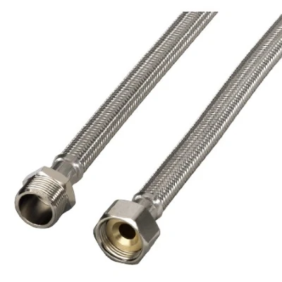 Afbeelding van Xavax versterkte watertoevoer slangverlenging (voor wasmachine en vaatwasser toevoerslang, anti knik tank 1 m, stuk), zilverkleurig.