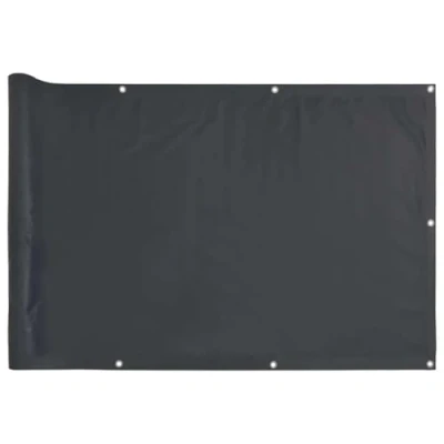 Afbeelding van Tuinscherm 400x90 cm PVC antracietkleurig