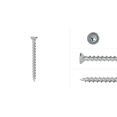 Afbeelding van Wovar Voldraadschroeven Verzinkt 4 x 60 mm Torx 20 Doos 200 stuks