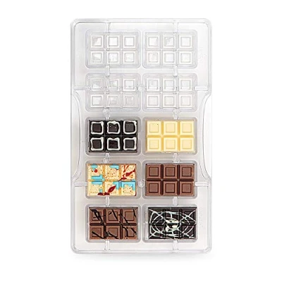 Afbeelding van Chocolademal Kleine Tablet (10x) 42x28x9(h)mm