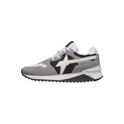 Afbeelding van W6YZ YAK Sneakers laag, Heren, Maat: 43, Grau Leer en textiel