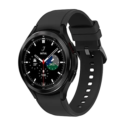 Afbeelding van Samsung Galaxy Watch4 Classic 46 mm Smartwatch Heren LTE/4G Zilver