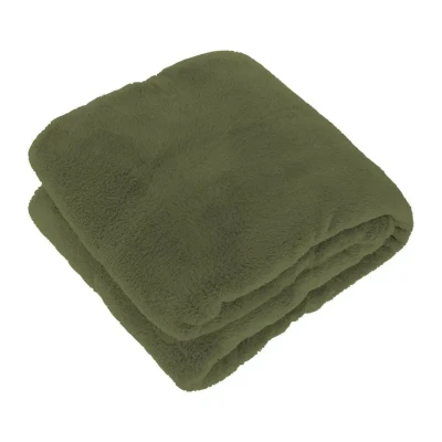 Afbeelding van Unique Living Justin Fleece Plaid 150x200 cm Avocado Green