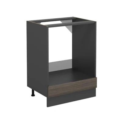 Afbeelding van Vicco Ovenombouwkast R Line, Edel grijs/Antraciet, 60 cm zonder werkblad