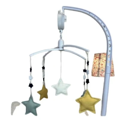 Image de Trousselier Mobile Musical Etoiles Lin Céladon Beige et Bleu Gris