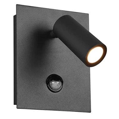 Afbeelding van TRIO TUNGA Wandlamp Antraciet incl. 1x COB 4W Bewegingssensor Buitenverlichting IP54