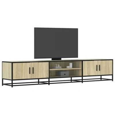 Afbeelding van vidaXL Tv meubel 210x35x41 cm bewerkt hout sonoma eikenkleurig