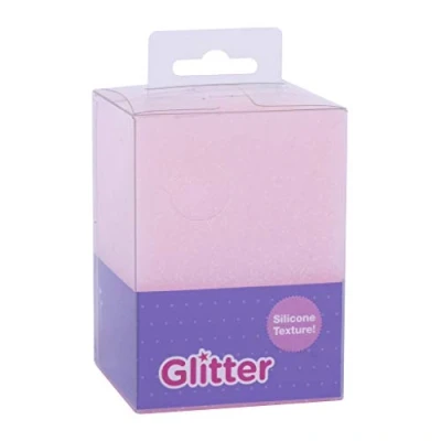 Afbeelding van Apli 18754 Roze potloodhouder uit de serie Glitter Collection Afmetingen: 70 x 95 mm