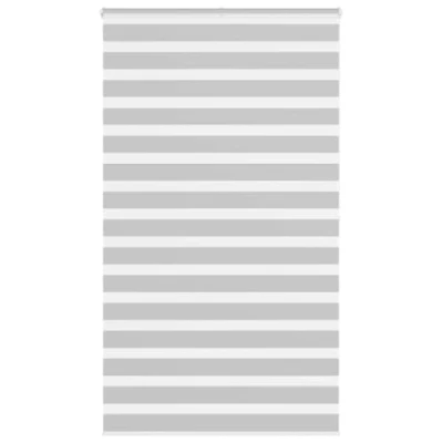 Afbeelding van vidaXL Zebra rolgordijn 130x200 cm stofbreedte 125,9 lichtgrijs