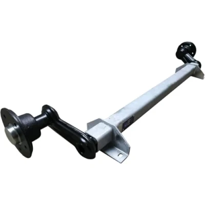 Afbeelding van HGW 750 kg, as voor aanhanger, lageras zonder rem autoaanhanger, AS: 5 x 112 (steunmaat 800 mm)