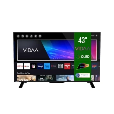 Afbeelding van Toshiba 43 inch QLED Smart TV 43QV2363DA, VIDAA 4K inch, compatibel met Alexa, DVB T2, LED technologie, Dolby Vision HDR10, HDMI 2.1