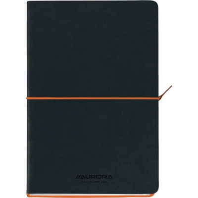 Afbeelding van Notitieboek Aurora Tesoro A5 192blz lijn 80gr oranje