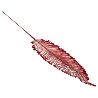 Afbeelding van Kerst ornament Varenblad (Rood)