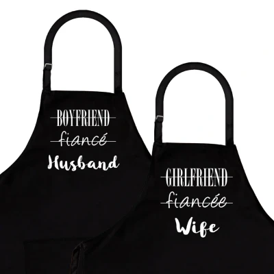 Afbeelding van Schort 2 Pack Husband &amp; Wife