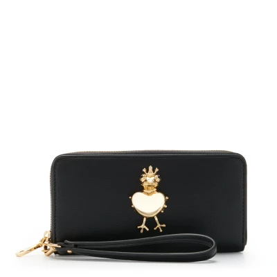 Afbeelding van Love Moschino SLG Funny Black Zip Wallet JC5621PP1LLB200A