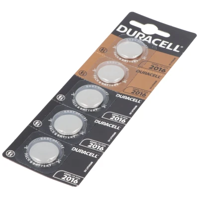 Afbeelding van 5x Duracell CR2016 lithiumbatterij